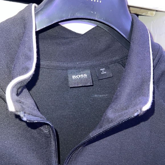 Hugo Boss Black and White Piping Zip Up XXL - Picture 3 of 6